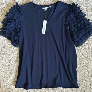 NWT Chico’s Navy Blouse